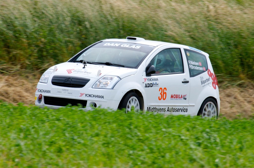 Frank Nielsen og Per Brodersen rykkede op i tabellen om DM i rally
(Foto: Beyer Rally Photo)